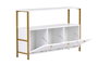 Nordure Solace Consola Blanca y Dorada
